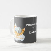 Befördert zu Daddy Baby Penguin Kaffeetasse (Vorderseite Links)