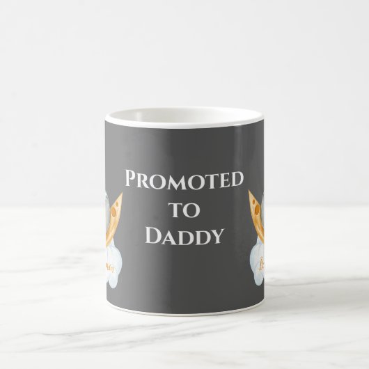 Befördert zu Daddy Baby Penguin Kaffeetasse (Mittel)