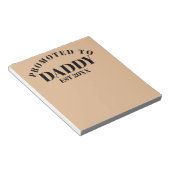 Befördert zu Daddy Einzigartiges neues Dad Surpris Notizblock (angewinkelt)