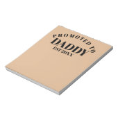 Befördert zu Daddy Einzigartiges neues Dad Surpris Notizblock (Rotiert)