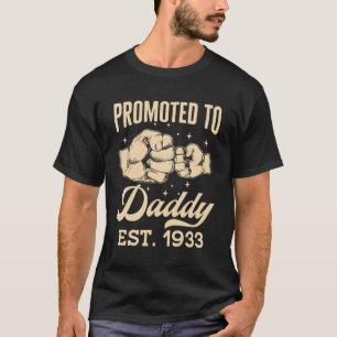 Befördert zu Daddy Est 1933 zum ersten Mal Vater V T-Shirt