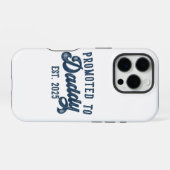 Befördert zu Daddy EST. 2025 Funny bald Vater werd iPhone Hülle (Rückseite (Horizontal))