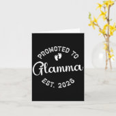 Befördert zu Glamma Est 2026 neue Großmütter Da Karte (Gelbe Blume)