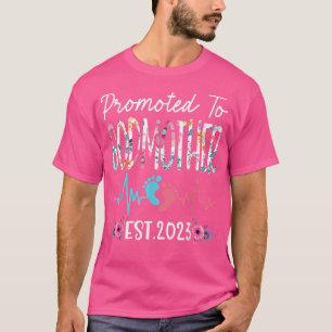 Befördert zu Godmutter 2023 Mütter Tag Weihnachten T-Shirt