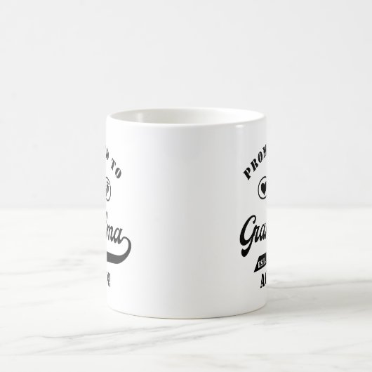 Befördert zu GrandMa Pregnancy Ankündigung Funny Kaffeetasse (Mittel)