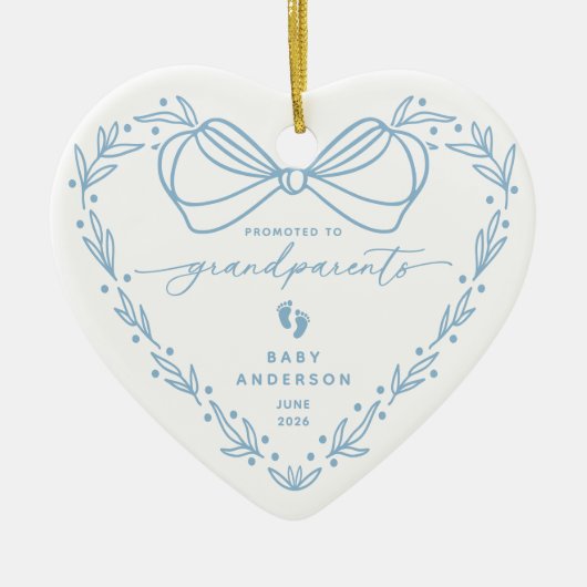 Befördert zu Großeltern Weihnachtsschmuck (Vorne)