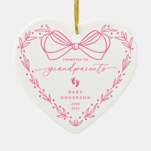 Befördert zu Großeltern Weihnachtsschmuck (Vorne)