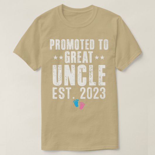 Befördert zu großen Onkel 2023 Schwangerschaftsber T-Shirt (Design vorne)