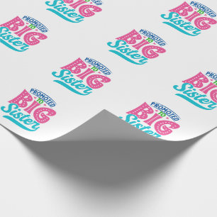 Befördert zu großen Schwester, neue Baby Big Siste Geschenkpapier