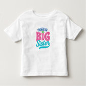 Befördert zu großen Schwester, neue Baby Big Siste Kleinkind T-shirt (Vorderseite)