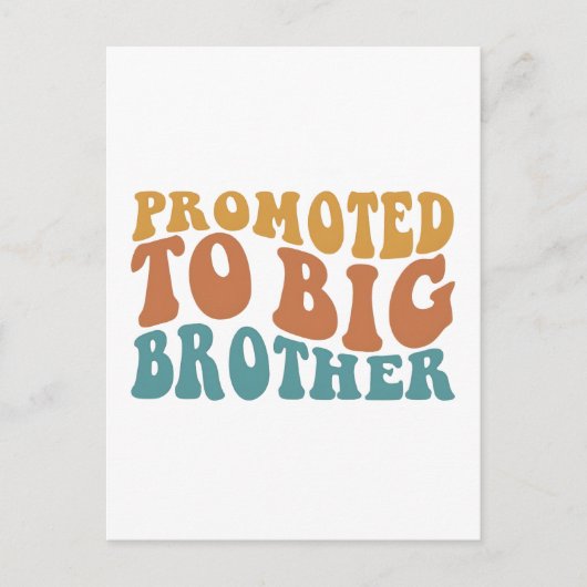 Befördert zu großen Schwestern, großen Shirt, Postkarte (Vorderseite)