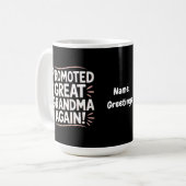 Befördert zu Großgroßmutter wieder Spaß Schwangers Kaffeetasse (Vorderseite Links)