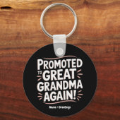 Befördert zu Großgroßmutter wieder Spaß Schwangers Schlüsselanhänger (Vorderseite)