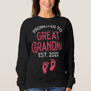Befördert zu Großmutter 2022 neues Oma Baby an Sweatshirt