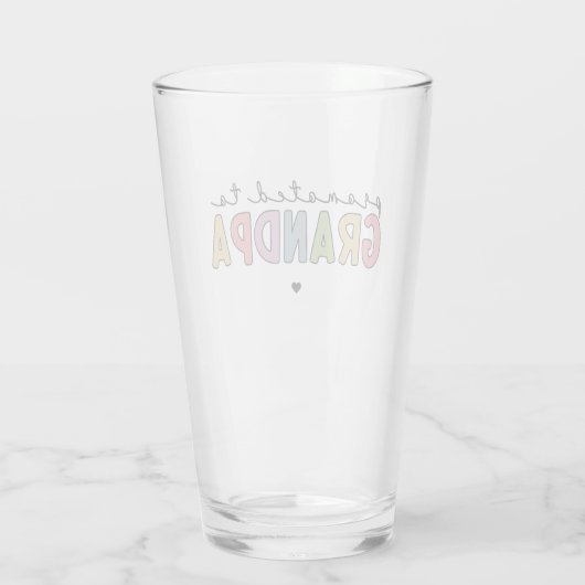 Befördert zu Großvater New Opad zu Geschenken Glas (Rückseite)