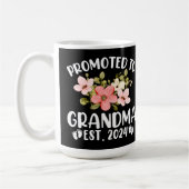 Befördert zu Oma 2024 zum ersten Mal Nana Floral Kaffeetasse (Links)