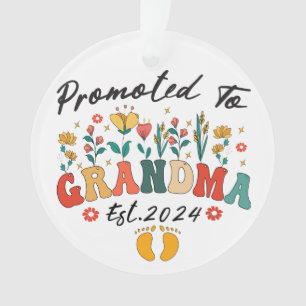 Befördert zu Oma est. 2024 GranAcryl-Ornament Ornament