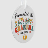 Befördert zu Oma est. 2024 GranAcryl-Ornament Ornament (Vorderseite)