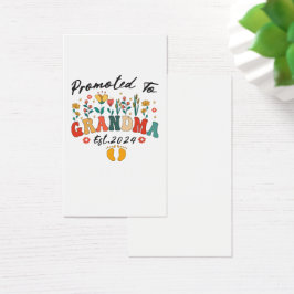 Befördert zu Oma est. 2024 GrandparProfile-Karte