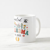 Befördert zu Oma est. 2024 Großeltern BabyMug Kaffeetasse (VorderseiteRechts)
