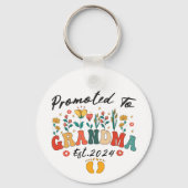 Befördert zu Oma est. 2024 GroßelternOrnament Schlüsselanhänger (Vorderseite)