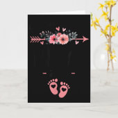 Befördert zu Oma Est 2026 Floral  Karte (Gelbe Blume)