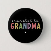 Befördert zu Oma New Oma als Geschenke Button (Vorderseite)