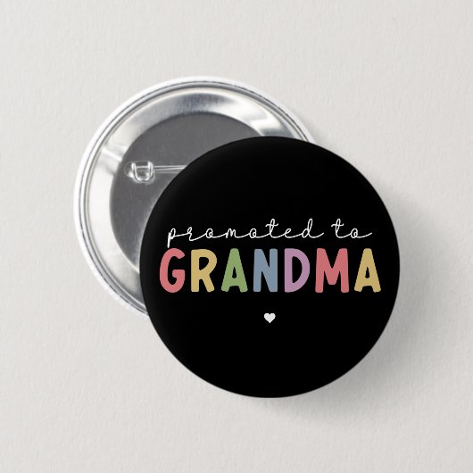 Befördert zu Oma New Oma als Geschenke Button (Vorne & Hinten)