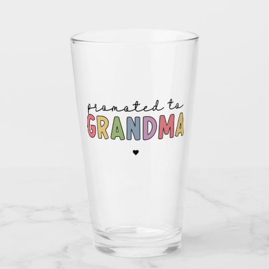 Befördert zu Oma New Oma als Geschenke Glas (Vorderseite)