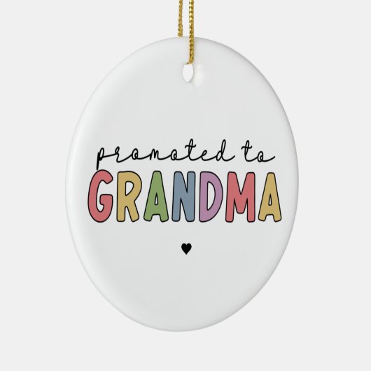 Befördert zu Oma New Oma als Geschenke Keramik Ornament (Rechts)