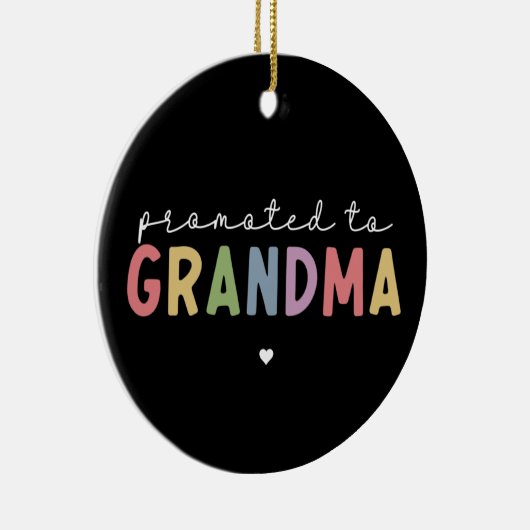 Befördert zu Oma New Oma als Geschenke Keramik Ornament (Rechts)