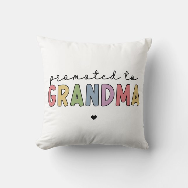 Befördert zu Oma New Oma zu Geschenken Kissen (Vorderseite)
