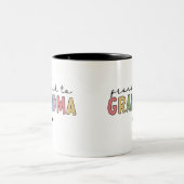 Befördert zu Oma New Oma zu Geschenken Zweifarbige Tasse (Mittel)