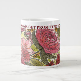 Befördert zu Oma-Rosa-Blume Jumbo-Tasse