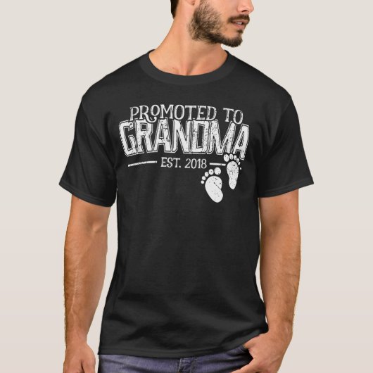 Befördert zu Oma-Schwangerschaft Ankündigung Gesch T-Shirt (Vorderseite)