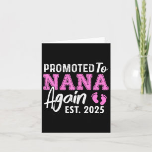 Befördert zu Oma wieder 2025 Nana Schwangerschaft Karte