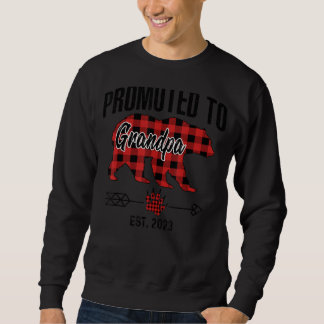 Befördert zu Opa 2023 Red Kariert Pajama Buffalo Sweatshirt