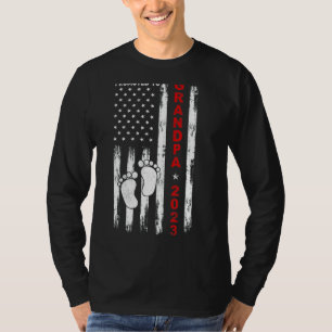 Befördert zu Opa 2023 US-Flagge neuer Großvater Va T-Shirt
