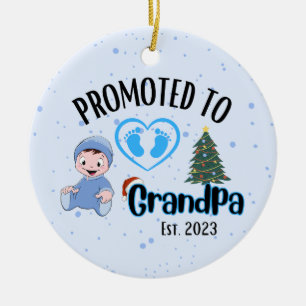 Befördert zu Opa - Baby Boy Xmas Ornament