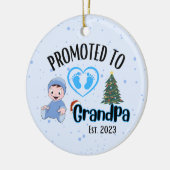 Befördert zu Opa - Baby Boy Xmas Ornament (Links)