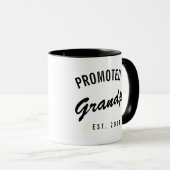 Befördert zu Opa Est. 2024 Tasse (VorderseiteRechts)