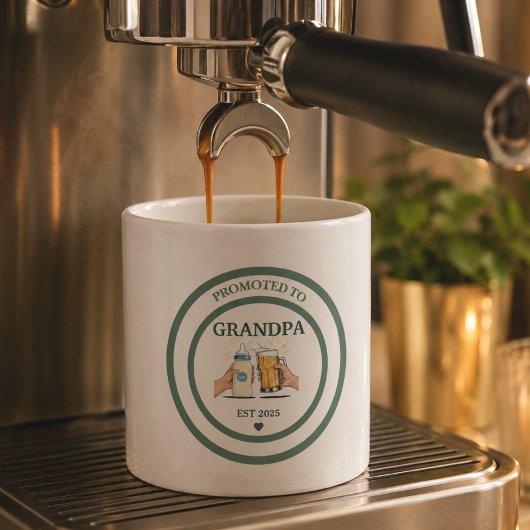 Befördert zu Opa Est. 2025 Espressotasse