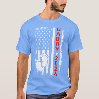 Befördert zu Papdy 2024 US-amerikanische Schwanger T-Shirt