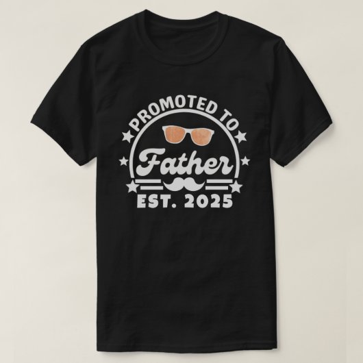 Befördert zu Pater Est. 2025 - New Dad T-Shirt (Design vorne)