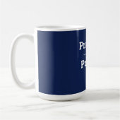 Befördert zu Pop-Pop Blue Coffee Tasse (Links)