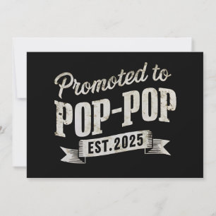 Befördert zu Pop-Pop Est 2025 erstmals Pop-Pop Einladung