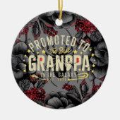 Befördert zum besten Großvater der Galaxie Keramik Ornament (Vorne)