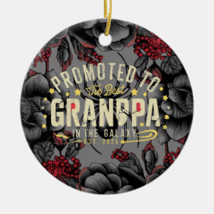 Befördert zum besten Großvater der Galaxie Keramik Ornament