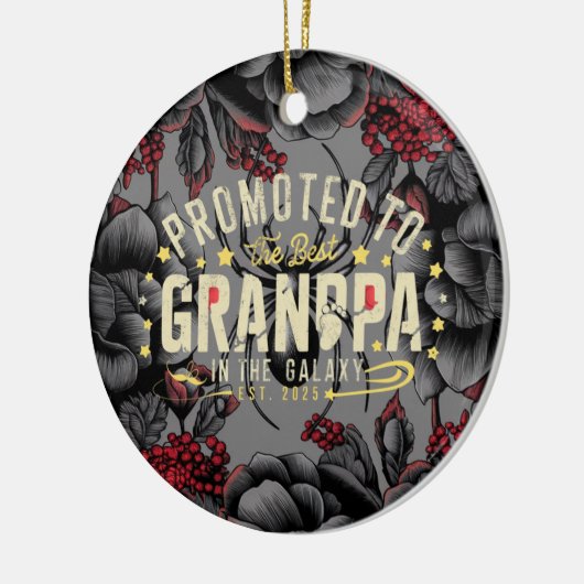 Befördert zum besten Großvater der Galaxie Keramik Ornament (Links)