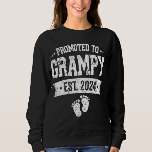 Befördert zum Grampy Est 2025 Opa Pregnancy Anno Sweatshirt